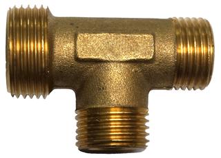 Leifeld T-Stück EUROTIS 3/4"x1/2"x1/2" AG, MS, dreis. ex. fl.