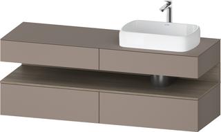 Duravit Waschtisch-Unterschrank Qatego 160x55x60cm, E ter/ba m, Pl, Beck. re