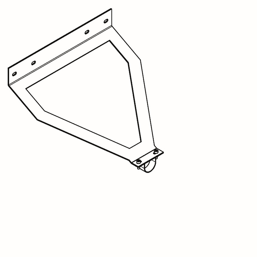 Artikelbild 2 des Artikels „AR Wandarmhalterung, für Wandarm DN20, 270x170x240 mm, Stahlblech, grün “