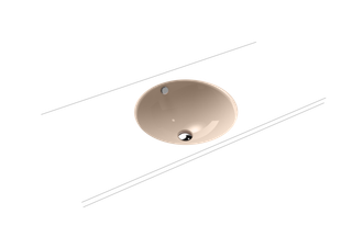 Kaldewei Unterbauwaschtisch CLASSIC 3182 d 42cm, o. Hahnl., P-E, bahamabeige