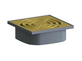 Dallmer Aufsatz DallDrain Pure zinkgelb (RAL 1018), 120x120mm