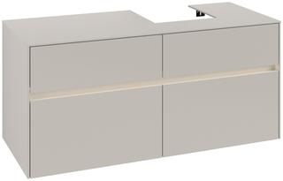 V&B Waschtischunterschrank Collaro 120x54,8x50cm, WT r, LED 8,8 W, so Gr