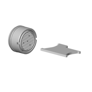 DO Luftsprudler ET 90230102611 D 23,5 x 13 mm, 5,7 l/min. Platin gebürstet