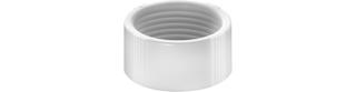 ASW Rändelmutter RD 48x1/8", PP weiß