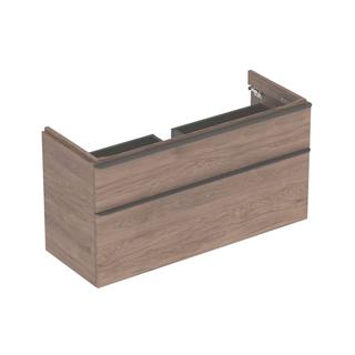 Geberit WT-Unterschrank Smyle Square 118,4x61,7x47cm, Holz N hick., 2 Laden