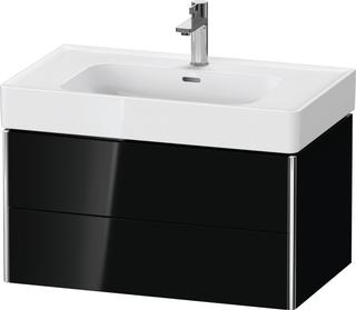 Duravit Waschtisch-Unterschrank XSquare 78,4x47x39,7cm, 2 La, sw hgl, Aho mitt