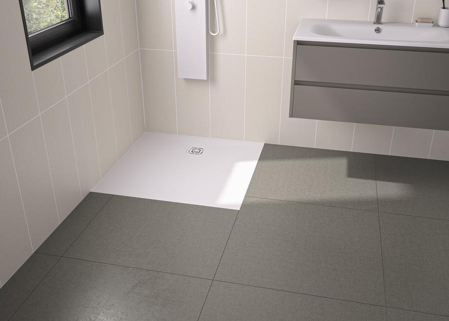 Artikelbild 2 des Artikels „Kinedo DW Kineone 90x90 Anthrazit H20mm RK PN24 Ablauf 90mm Biolex “