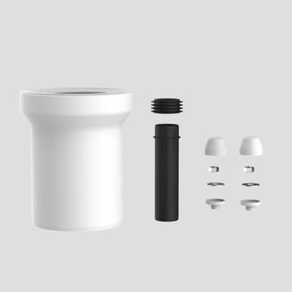 Sanit WC-Anschlussgarnitur DN 100, Abdeckzubehör we, 160mm, kompl.