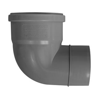 Airfit Winkel-Reduzieradapter DN 110x90, PP, grau
