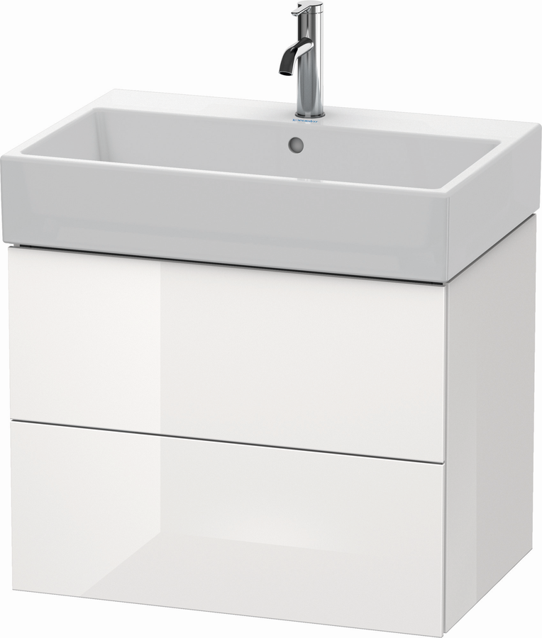 Artikelbild 1 des Artikels „DU Waschtischunterbau wandh. L-Cube LC6276 Weiß hg. 459x684x544mm 2Sk. “