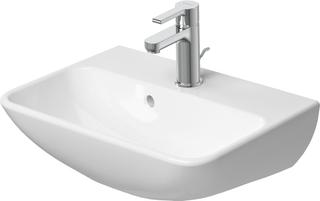 Duravit Waschtisch Me by Starck 45 x 32 cm, Hahnloch vorgestochen, mit Überlauf, Hahnlochbank