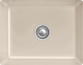 V&B Unterbauspüle Subway 60 SU m Abl.garn, Exzenter, almond CeramicPlus