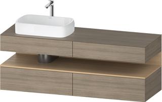 Duravit Waschtisch-Unterschrank Qatego 160x55x60cm, E Na/E te, Pl, Beck. li