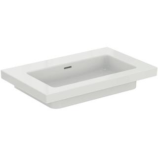 IS Waschtisch Extra 81x51x15cm, o. Hahnl., m Überlauf, weiß