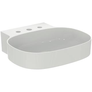 Ideal-Standard Waschtisch Linda-X 50 x 48 x 13,5 cm, 3 Hahnlöcher, ohne Überlauf