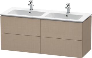 Duravit Waschtisch-Unterschrank L-Cube 129x48,1x55cm, 4 SBK, wd, lei, Nussb li