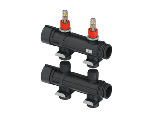 TECE HK-Verteiler Set-VL/RL TECEfloor 2 Heizkreise, mit Universalanschluss