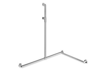 HEWI Duschhandlauf System 900 1250x1185x765mm, Ausführung rechts