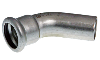 AIPS Bogen VSH XPress R2412 28mm, 45Grad, Edelstahl, I/A