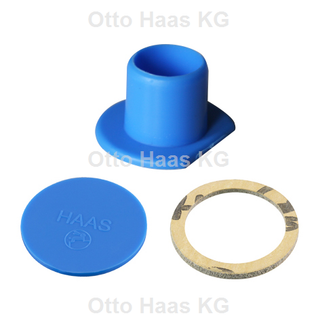 HAAS Verschluss-Set 1", blau, für Geräteanschluss