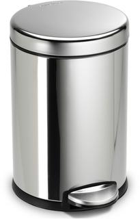 FORMAT Plus Treteimer rd, 4,5 l, Einzelfach, pol. Edelstahl
