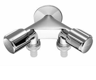 Schell NA-Doppelventil COMFORT G 1/2 AG, 2 RV, SA, o. IG, verchr.
