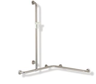 HEWI Dusch-/Wannenhandlauf 805 1250x962x962mm, Brausehalter reinweiß