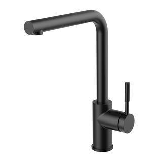 AQVAZONE SPT-EHM AQVA DESIGN mattschwarz, Hebel seitlich rund, chrom