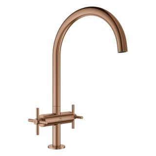 GROHE Zweigriff-Spültischarmatur Atrio 1/2", warm sunset gebürstet