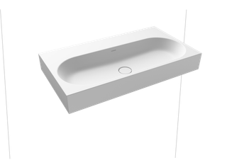 Kaldewei Wand-Waschtisch CENTRO 3062 90x50cm, o. ÜL/HL, P-E, alpinweiß matt
