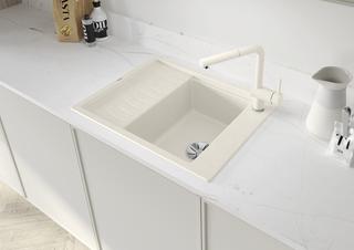 Blanco Spüle ELON 45 S SILGRANIT 65x50cm, cafe, rev, m Abl-Fernbed./Zub.