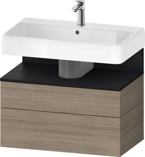 Duravit Waschtisch-Unterschrank Qatego 79x47x59cm, E sw/E te, 1 Kast, 1 Ausz.
