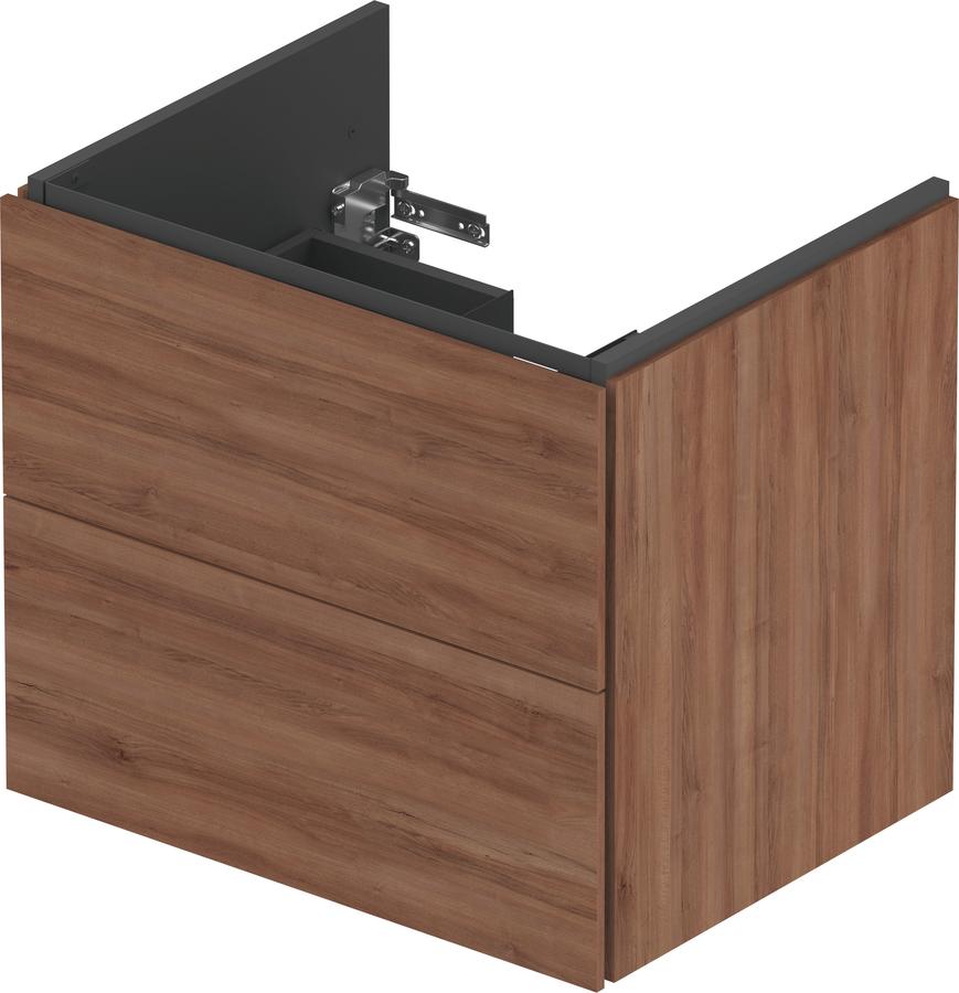 Artikelbild 1 des Artikels „DU Waschtischunterbau wandh. L-Cube LC6240 Nussbaum 481x620x550mm 2Sk. “