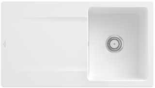 V&B Spüle Siluet 50 m Abl.garn, Hand., st. white CeramicPlus