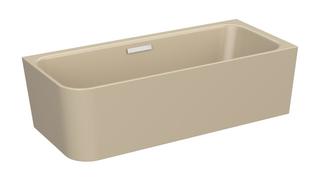 Badewanne BetteArt V-3480 sand, 185x80x42cm, Eckeinbau rechts