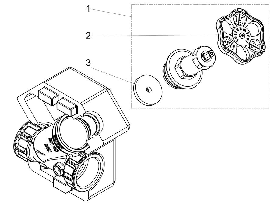 Artikelbild 3 des Artikels „Schlösser Freistromventil DG1525 DN 40, G 1 1/2, m DS, o Entl., nstg Sp DN 40, G 1 1/2“