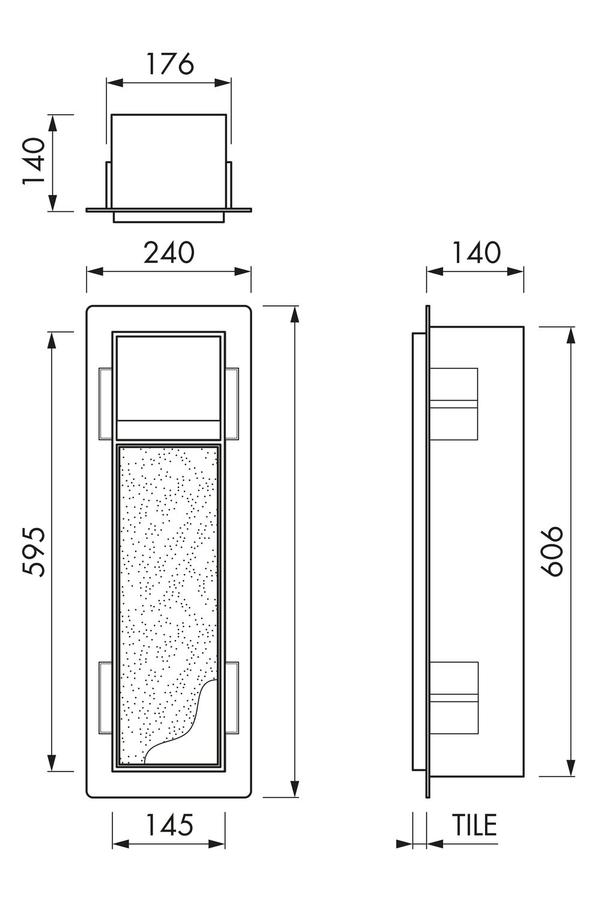 Artikelbild 2 des Artikels „ESS Einbau-WC-Bürstenhalter T- ROLL m Papierh., mit befliesbarer Tür, Weiß Weiß“