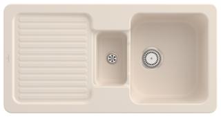 V&B Spüle Condor 60 m Abl., Hand., Restesch., ivory C-plus