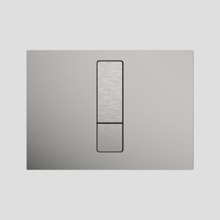 Sanit Betätigungsplatte INEO BRIGHT 2-Mg-Spül., 202/145/10mm, ES gebürstet