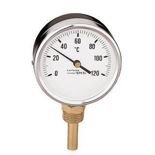 Caleffi Thermometer An hi. 1/2", 0-120 GrC, Hülsenlä. 45mm