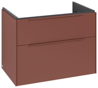 V&B Waschtisch-Unterschrank Subway 3.0 77,2x57,6x47,8cm, o LED/Gr. mon., wine r