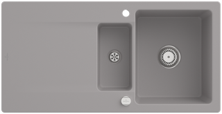 V&B Spüle Siluet 60 R m Abl.garn, rd m Exzenter, fossil C-plus