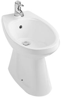 Gustavsberg Stand-Bidet Saval 2.0 weiß, mit Überlauf, Ablauf unten