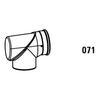 Daikin Revisionsbogen D11 RB doppelwandig, DN 110/160, weiß RAL 9016