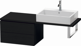 Duravit Unterschrank Compact L-Cube 62x47,7cm, Ei sw, f Kons, 2 Schubkästen