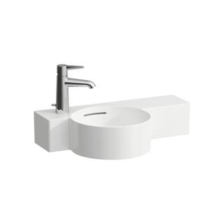 Laufen Handwaschbecken VAL 55x31,5cm, Ab re, o. ÜL, Hahnl. li, we.