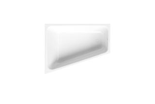 Badewanne BetteSpace L-1132 170x130x42cm, Ecke links, schwarz