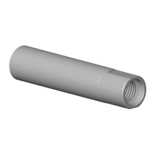 DO Halter Achse Papierrollenhalter ET 083102514 D 12,5 x 121 mm Chrom