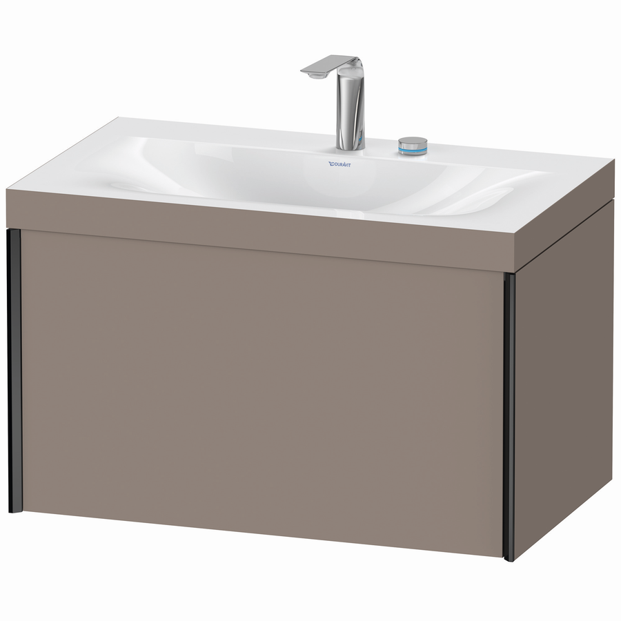 Artikelbild 1 des Artikels „Duravit WT-Unterschrank c-bonded XViu 80x48cm, 1 AZ, 2 HL, s m, Rah. C, bas. m Rahmen C | basalt matt“