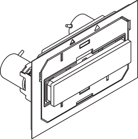 Artikelbild 1 des Artikels „HEWI Betätigungsplatte S 50 für WC - Module, weiß, manuell für WC - Module, weiß“